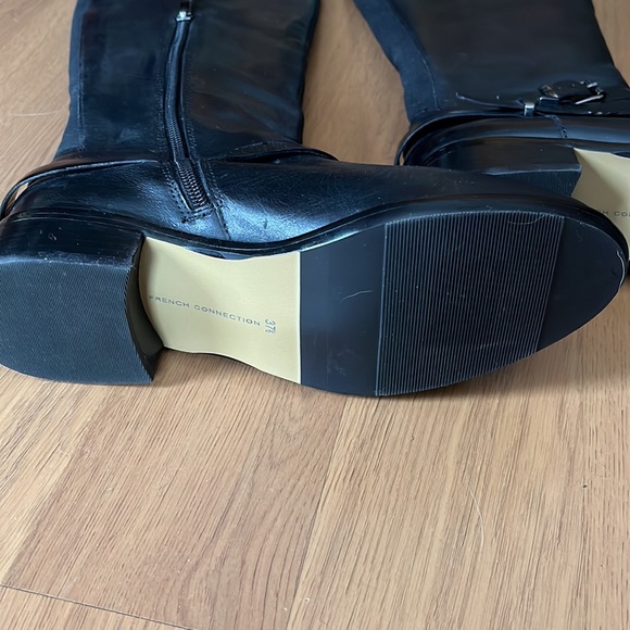 French connection black leather boots. - Picture 7 of 8